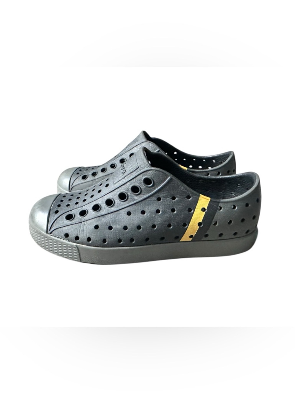 Native Shoes Jefferson Block Slip On Shoes Black Gray Toddler Size 10